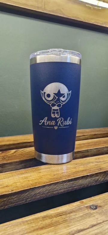 Vaso con personaje y nombre